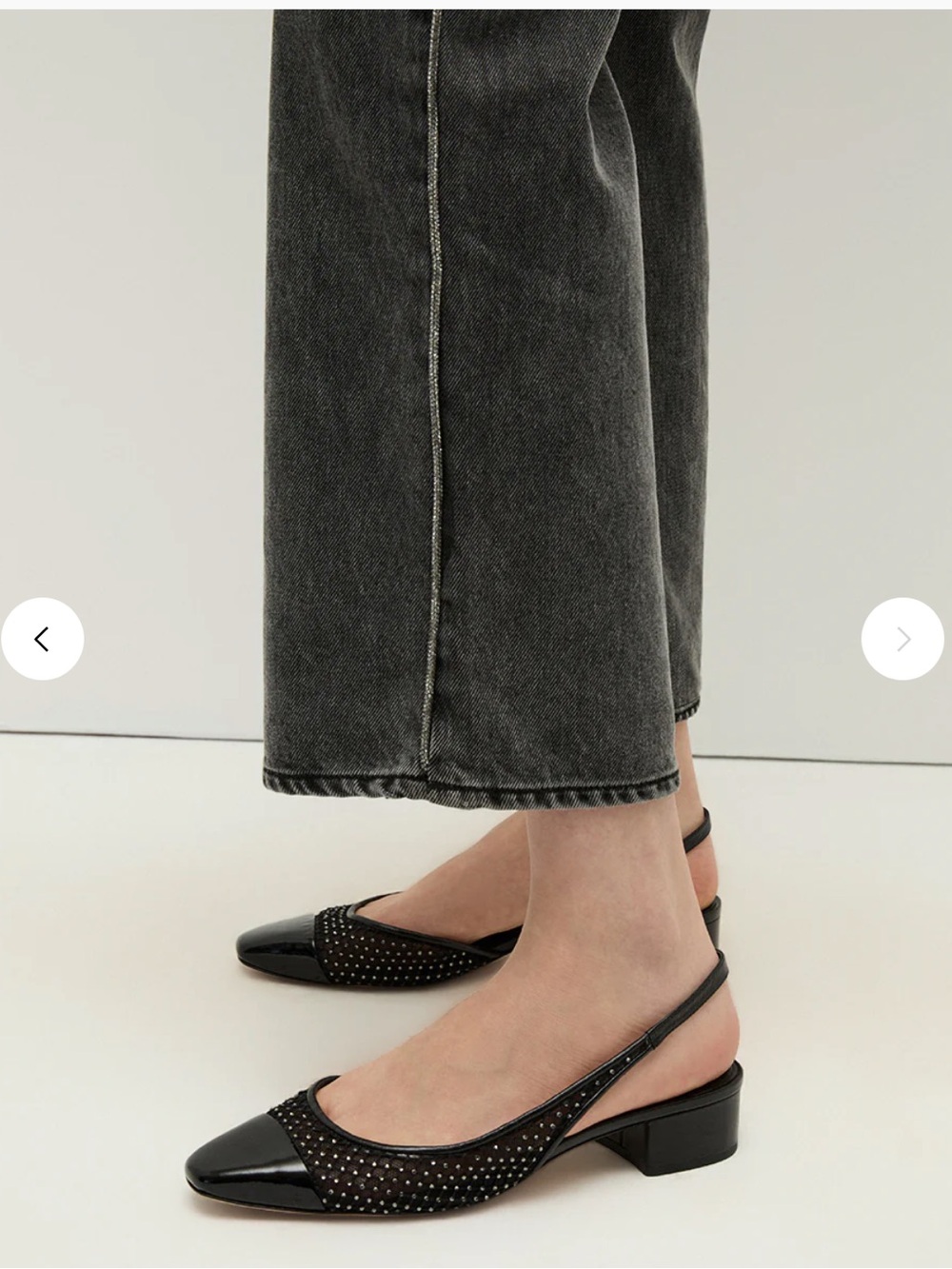 Veronica Beard Cecile Rhinestone Mesh Cap-Toe A Slingback
$395 
Black Rhinestone